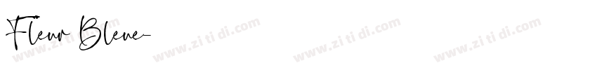 Fleur Bleue字体转换